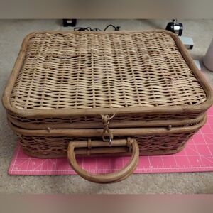 Woven Rattan Picnic Basket